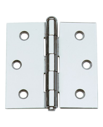 CERNIERA IN ACCIAIO INOX ART.124IN mm. 64 x 64 - pz. 2
